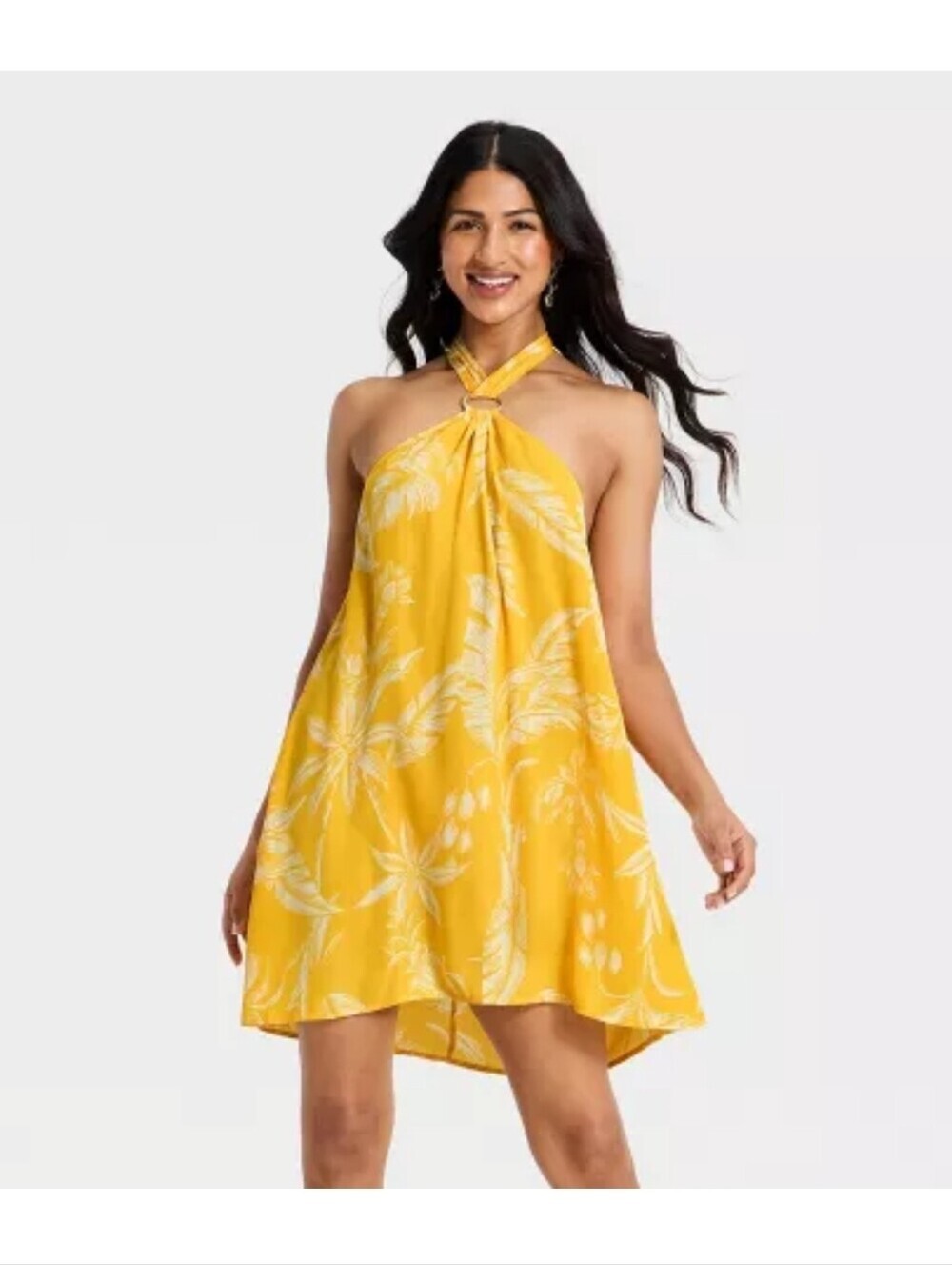 A New Day Women's Mini Dress Yellow Size XS